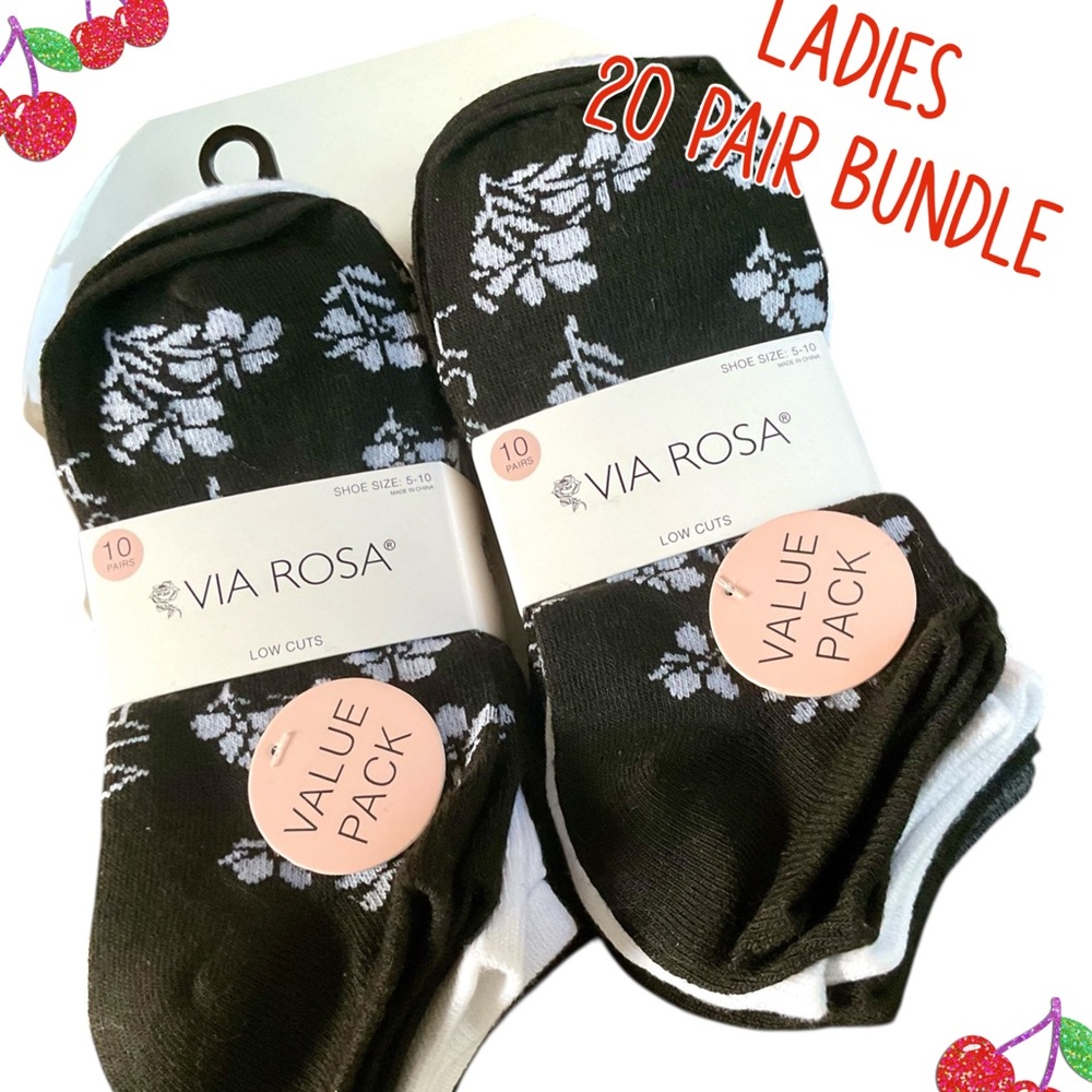 🌸Ladies 20 Pair No Show Socks